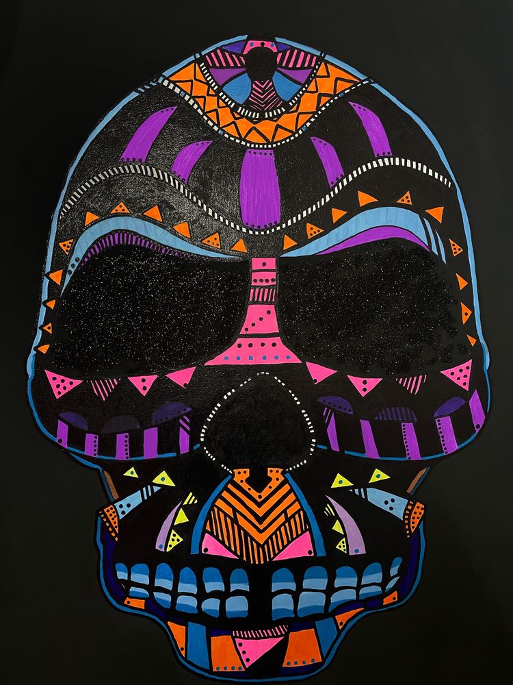 Painting: Art FACE SKELETON Imkivixo #4