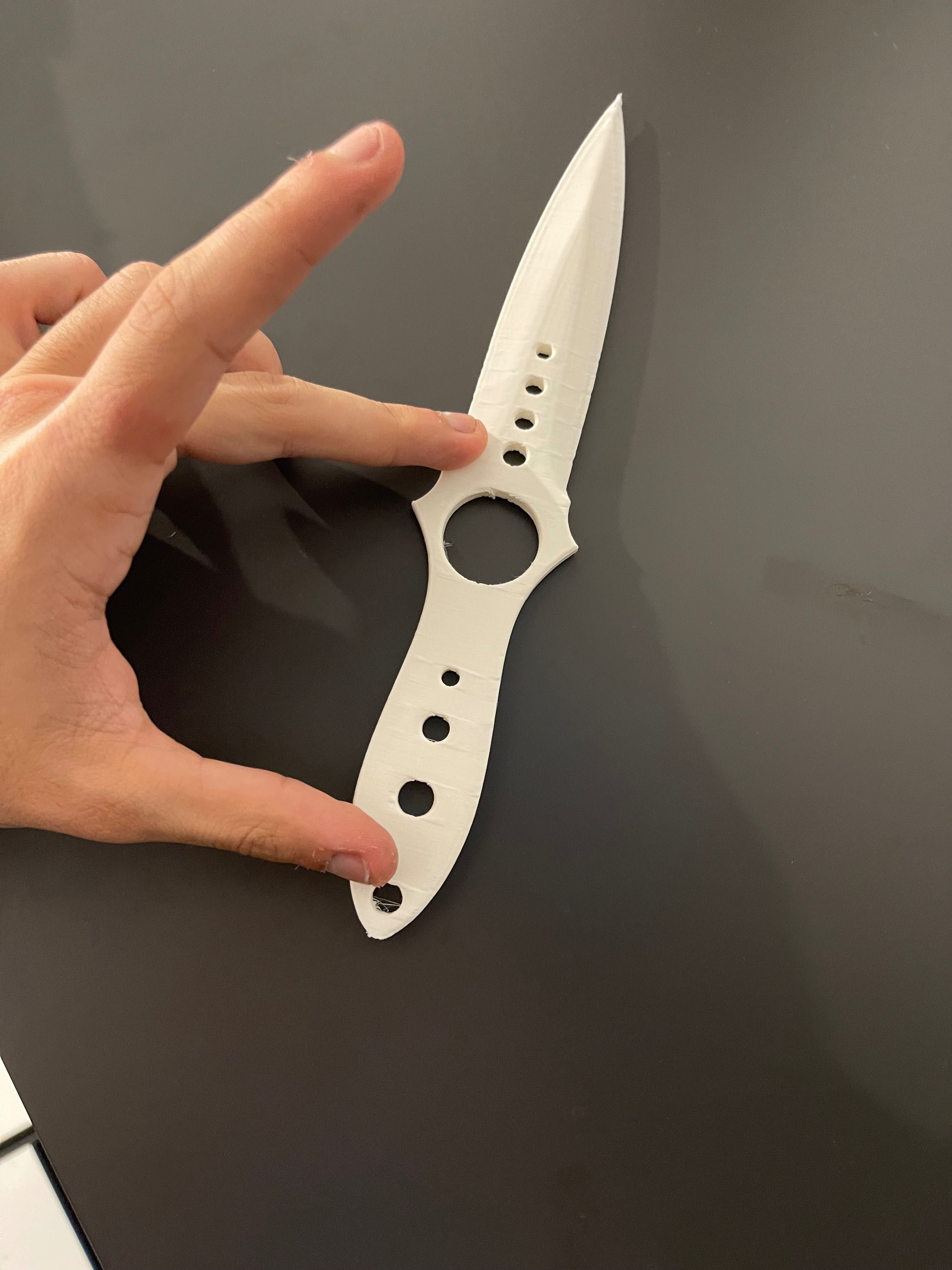 Csgo, counterstrike, skeleton knife, plastic
