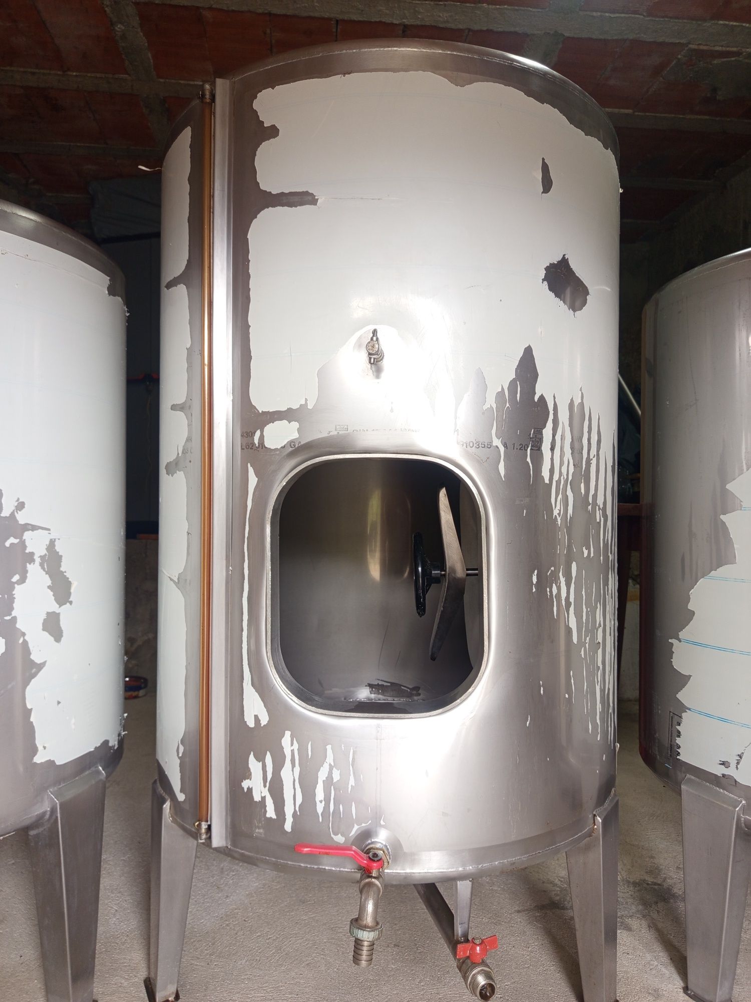 Cubas de inox 250Litros/500Litros/1000Litros