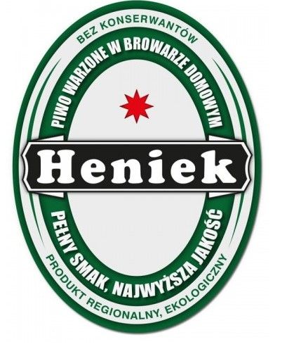 Etykieta piwo domowe Heniek 10 szt.