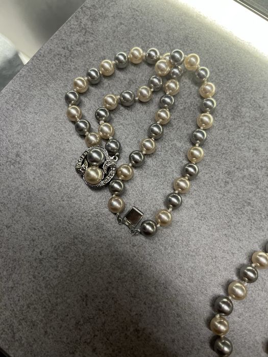 Рідкісне вінтажне перлинне намисто та браслет majorica, набір, лот