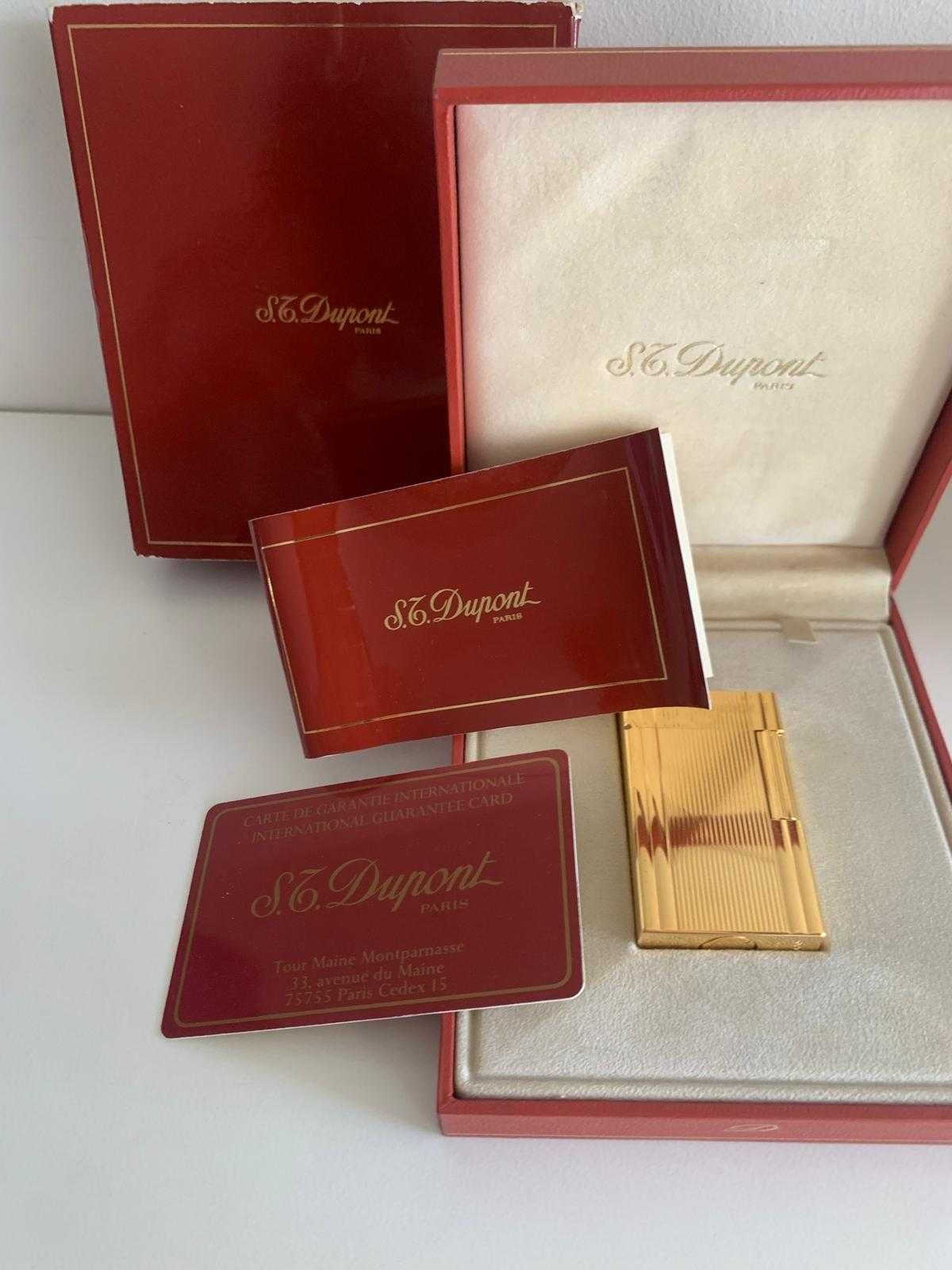 Isqueiro ST Dupont Plaque or 18 Carat - ORIGINAL - NUNCA USADO