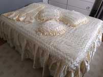 Conjunto de decoração cama de casal (como novo)