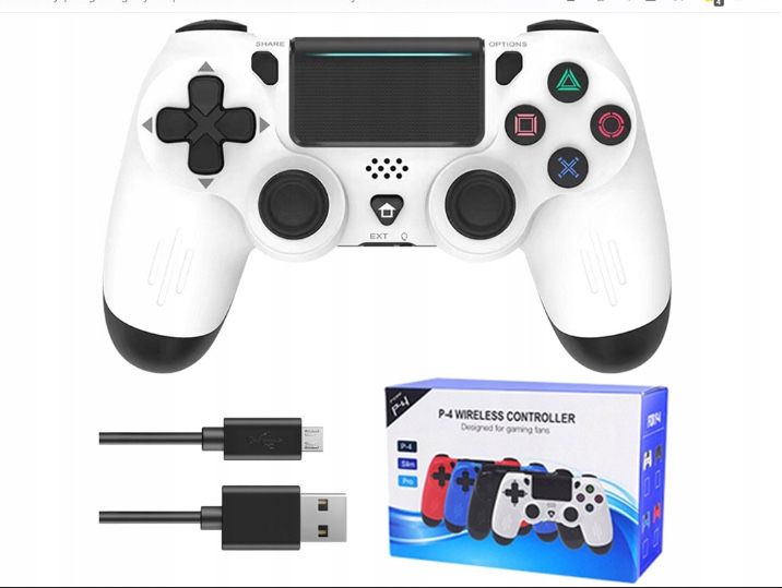 NOWY Pad bezprzewodowy SF CHP-02 do PS4 bialy Playstation 4