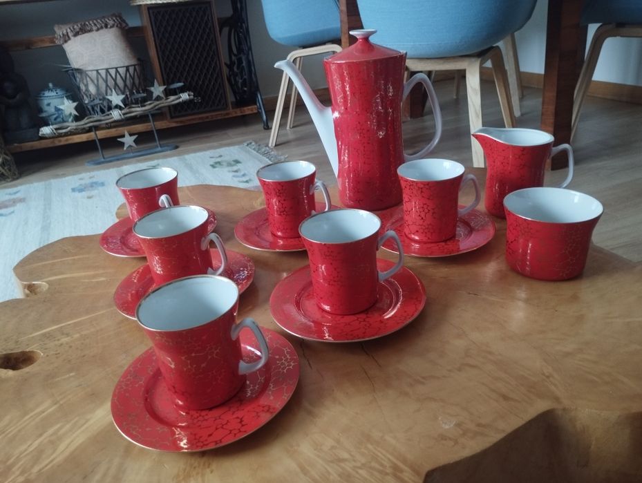 SERWIS kawowy CARRY Porcelana Włocławek Vintage