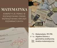 Matematyka - korepetycje, pomoc w zadaniach