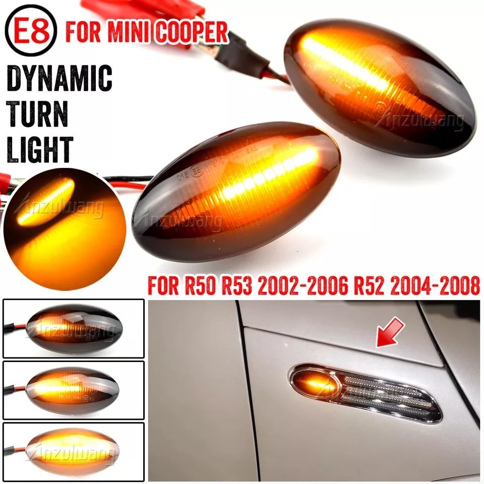 Piscas led dinâmicos BMW E90/E91/E92/E81 Mini Cooper Peugeot Citroen