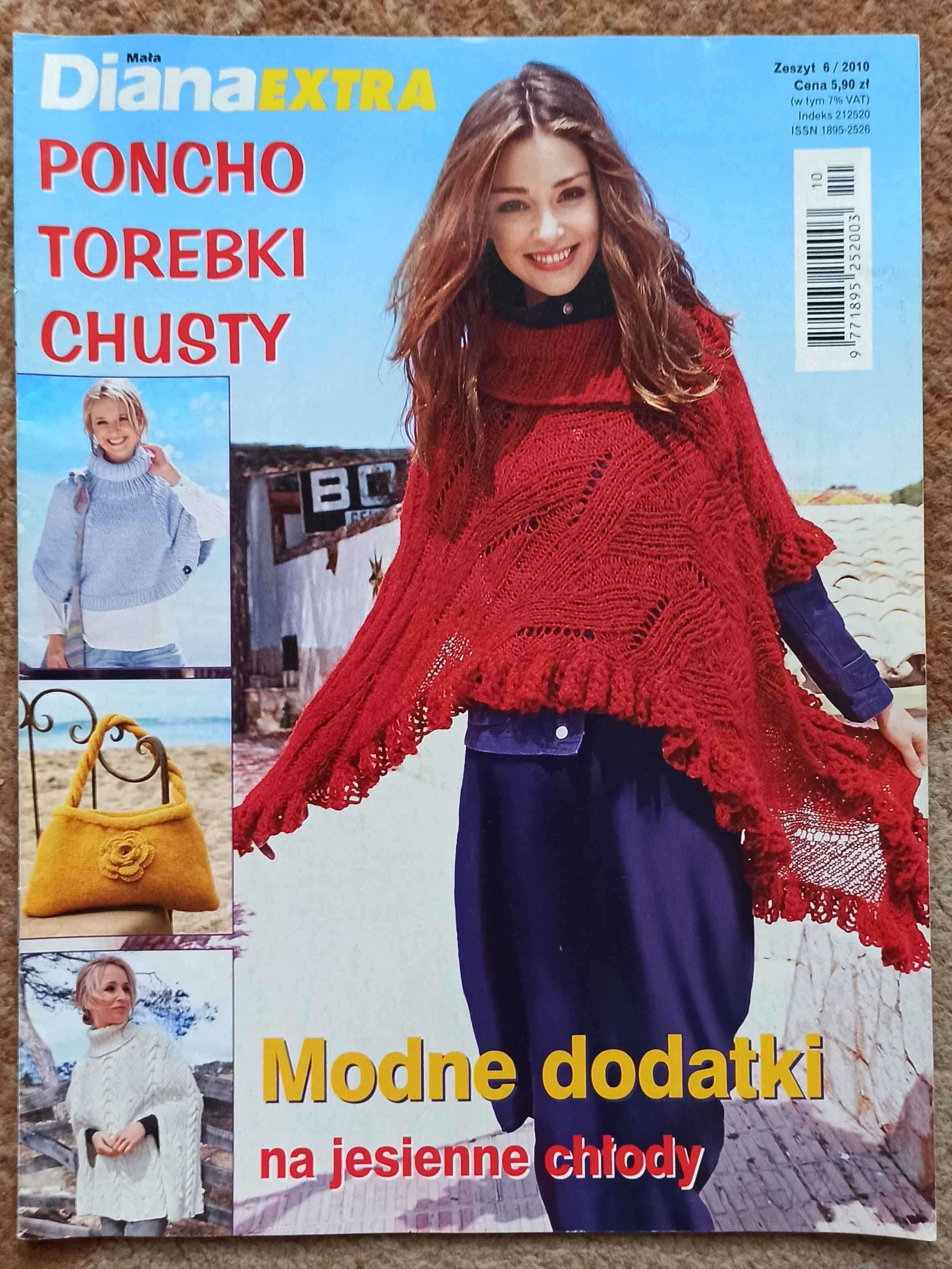 Mała Diana  Extra Nr 2010/06   Czasopismo Poncho Torebki Chusty