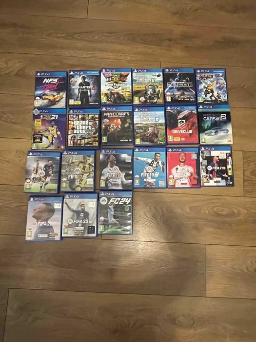 PS 4  slim + gry i kierownica