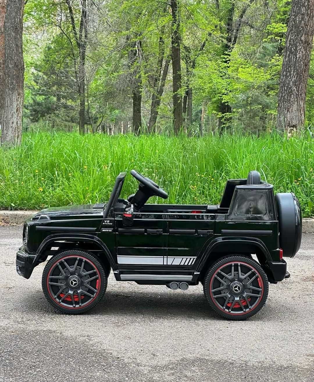 MERCEDES G63 AMG 4x4 auto na akumulator dla dzieci KOŁA EVA skóra mp3