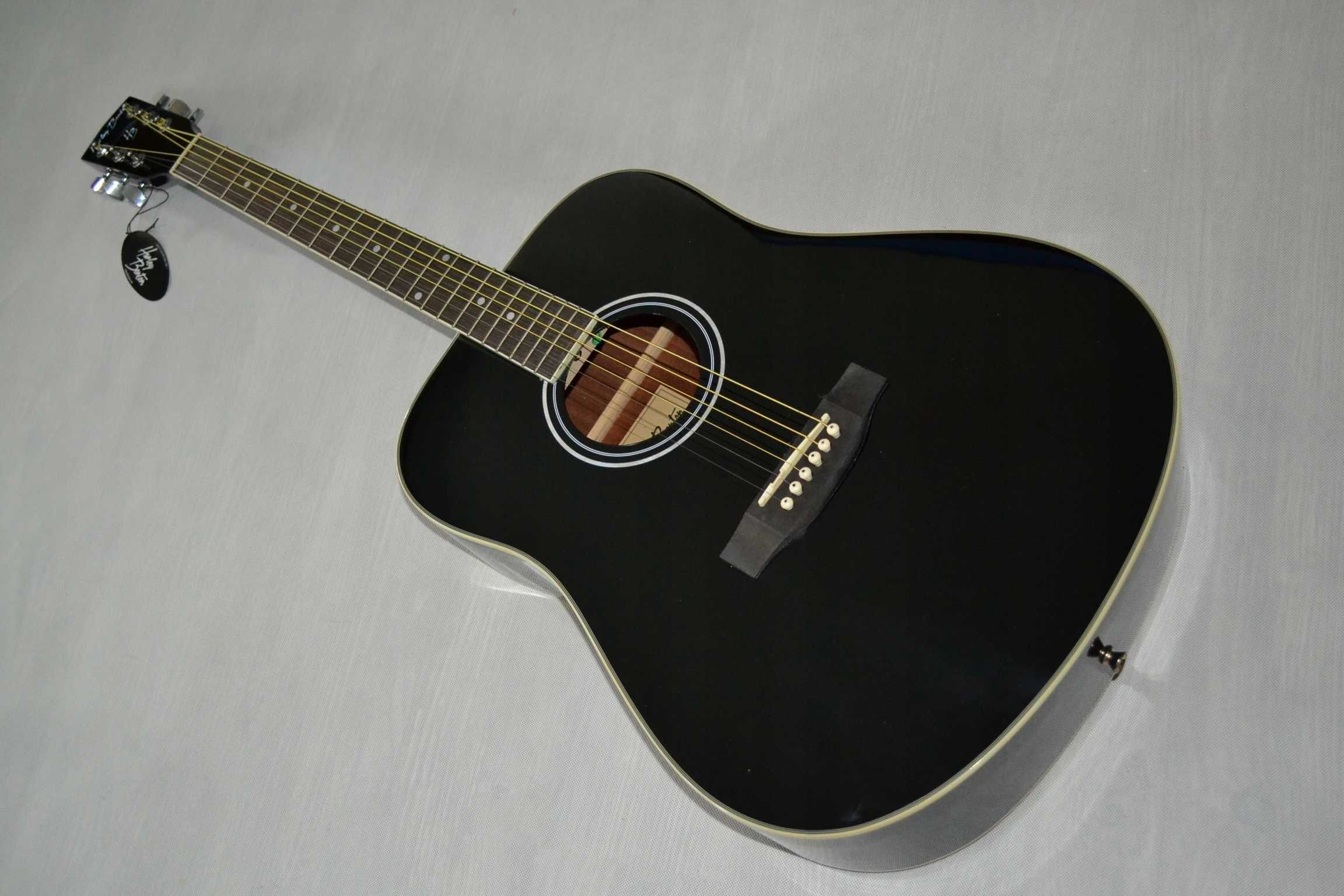 Harley Benton D-120 LH BK gitara akustyczna leworęczna -ustawiona!