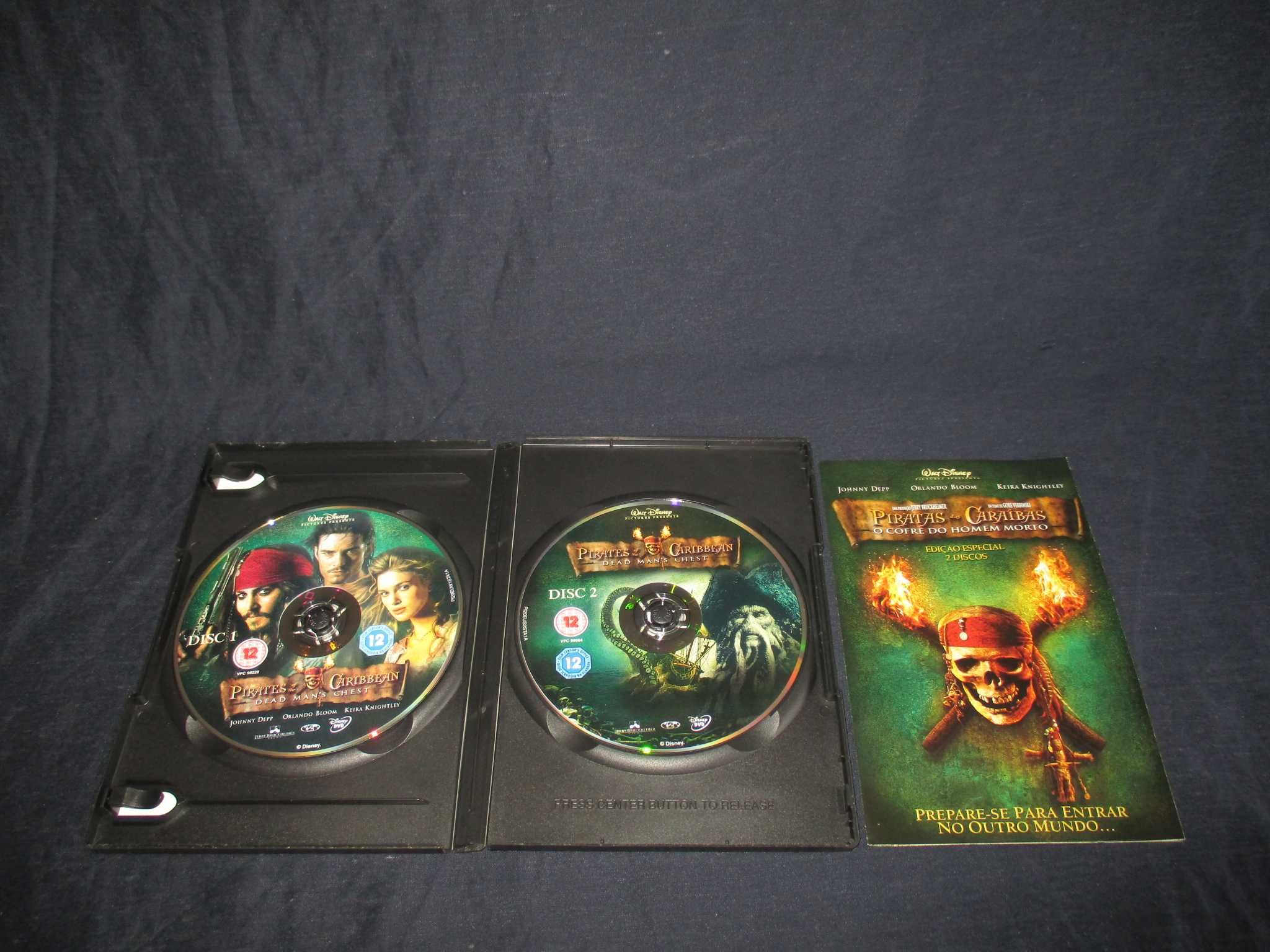 DVD Filmes Piratas das Caraíbas Edição de Colecionador Especial