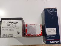 Klocki hamulcowe termostat filtr paliwa Opel Astra 2  G 1.6