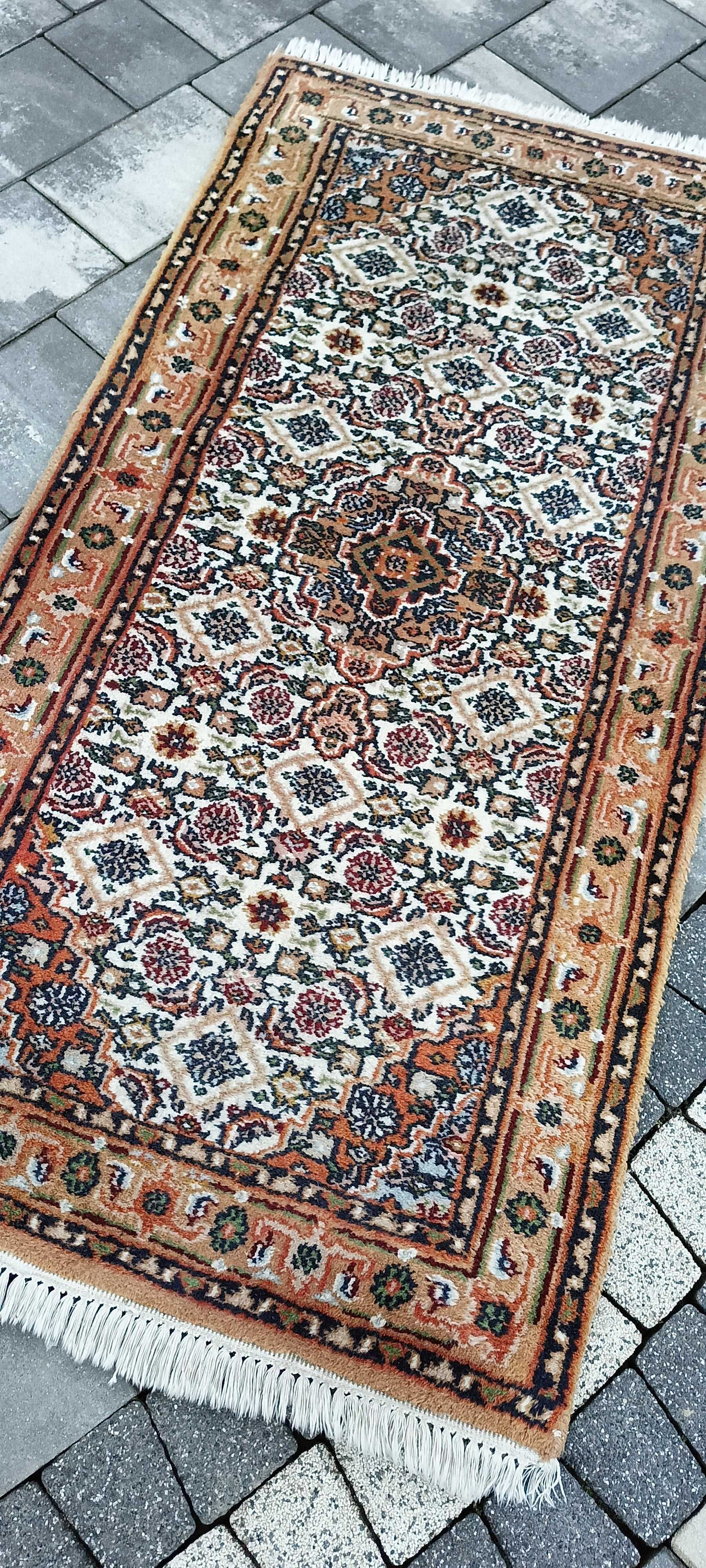 Ghanga ręcznie tkany dywan wełniany 148 x 69 cm wełna 100%