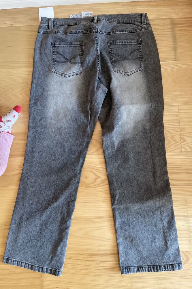 Nowe jeansy szare 44 46 spodnie John baner