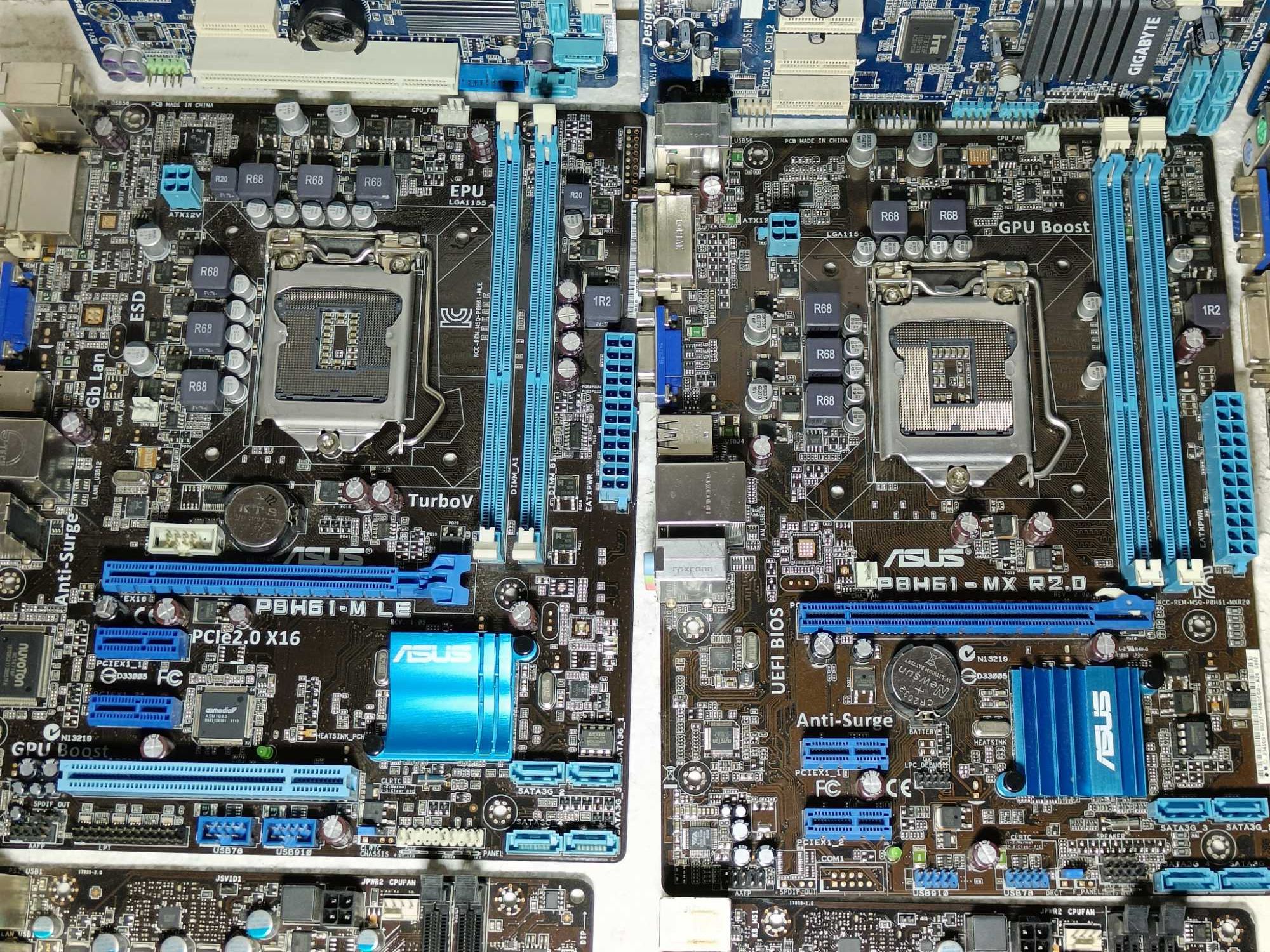 Материнські плати LGA1155 H61 H77 B75 Asus Gigabyte AsRock В НАЯВНОСТІ