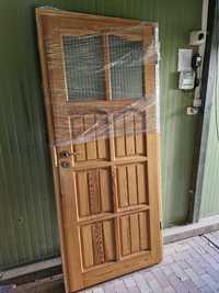 Drzwi SOSNOWE drewniane 80 prawe