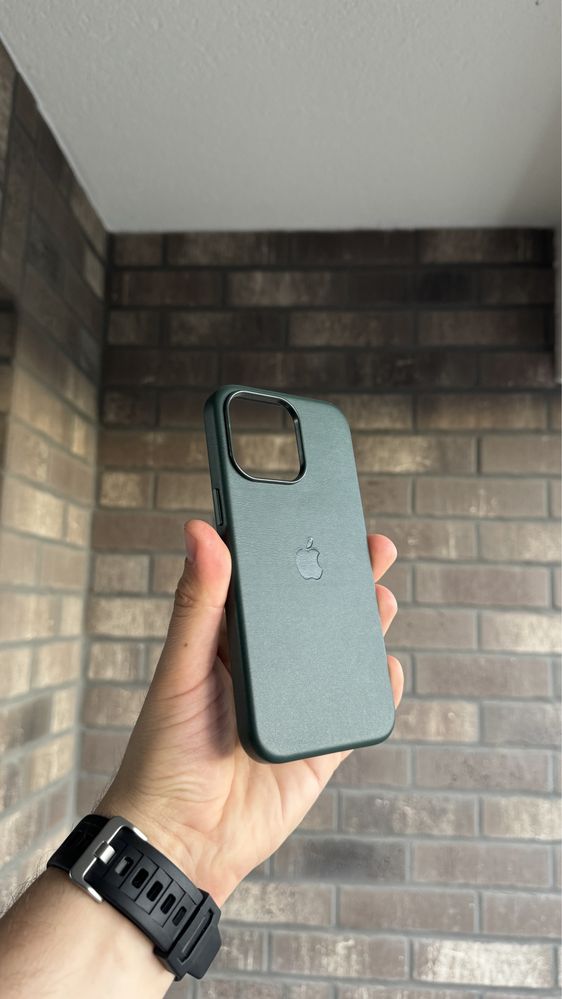 Skorzane Etui Iphone 15 Pro Max Green