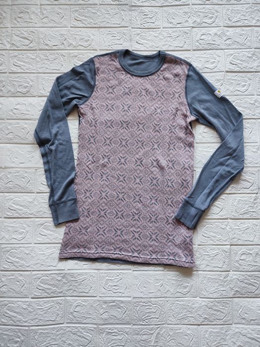 Termiczna ciepła bluzka Janus z wełny merino 100% S