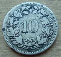 Швейцарія 10 раппен, 1850