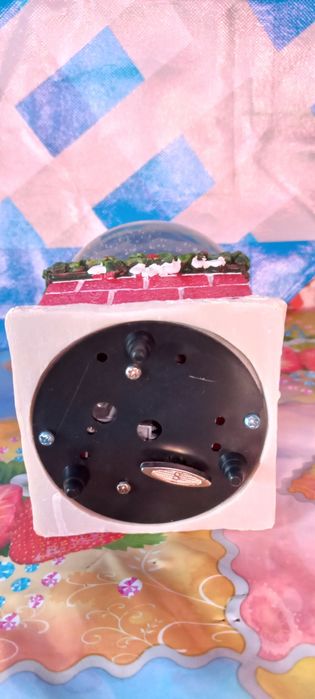 Новогдний музыкальный шар, снеговик