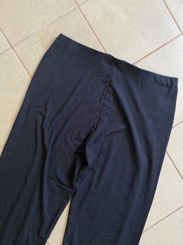 ідеальні чорні широкі трикотажні штани m&s 20/4-5 хл