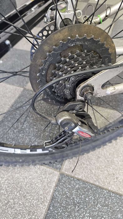 Rower górski MTB dwa amortyzatory hamulce tarczowe przerzutki Shimano