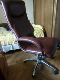 Кресло кожаное коричневое, кресло директора, офисное