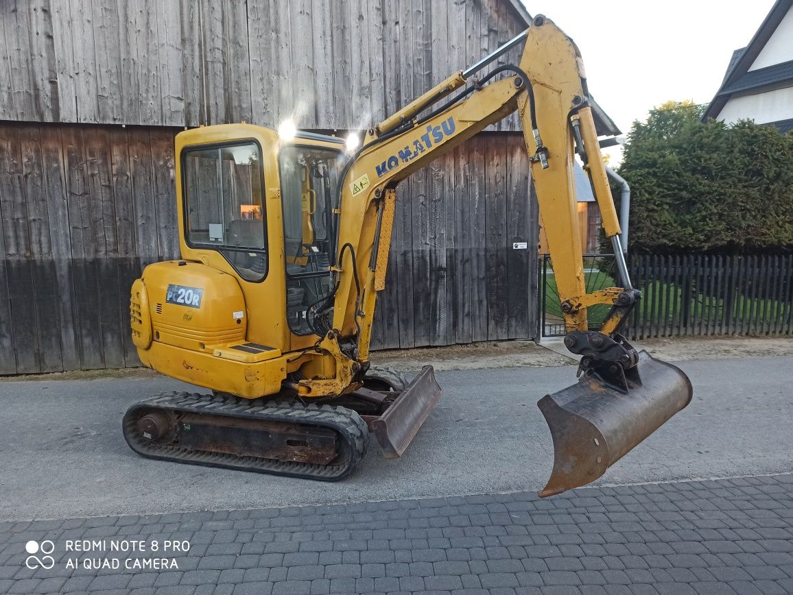 Minikoparka Komatsu PC 20 ! Waga 2.7 tony ! Koparka jcb cat Takeuchi