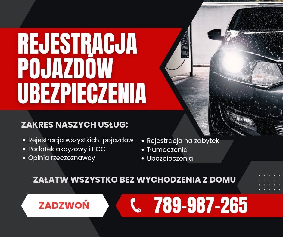 Rejestracja Pojazdów Ubezpieczenia- Mińsk Mazowiecki