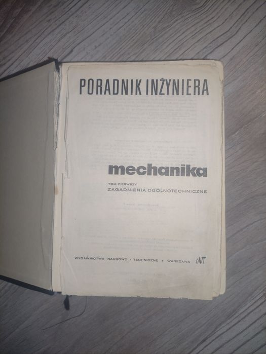 Poradnik inżyniera mechanika tom I