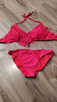 Różowy dwuczęściowy strój kąpielowy, rozmiar L