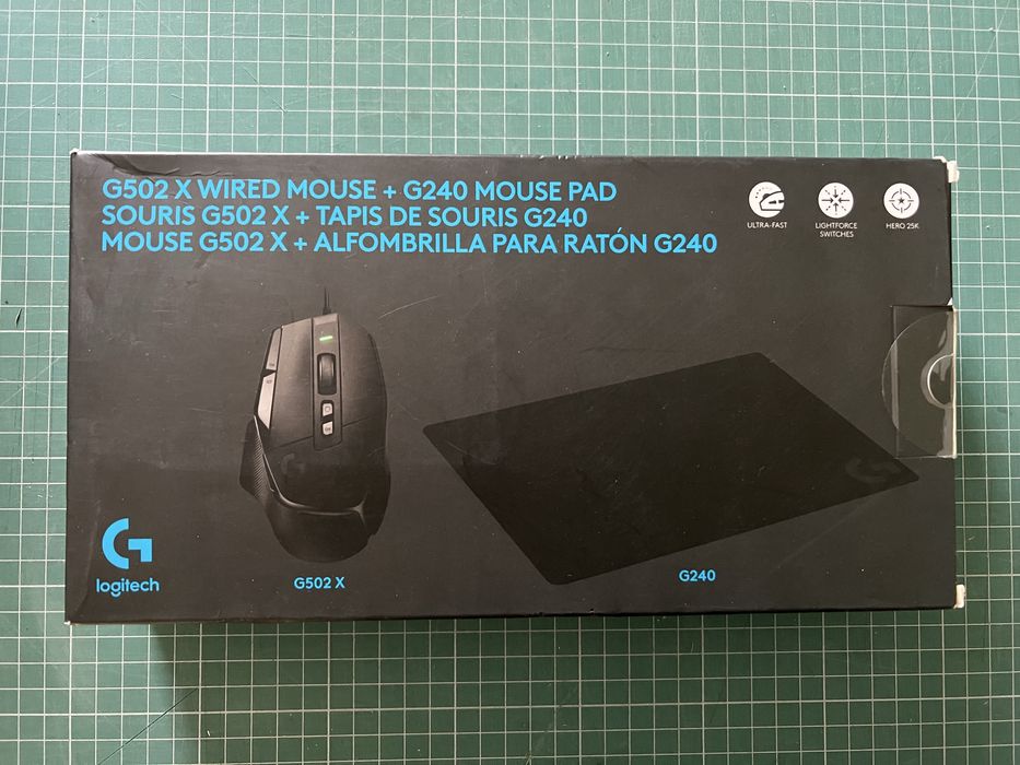 NOWY zestaw Logitech mysz G502 X + podkładka G240