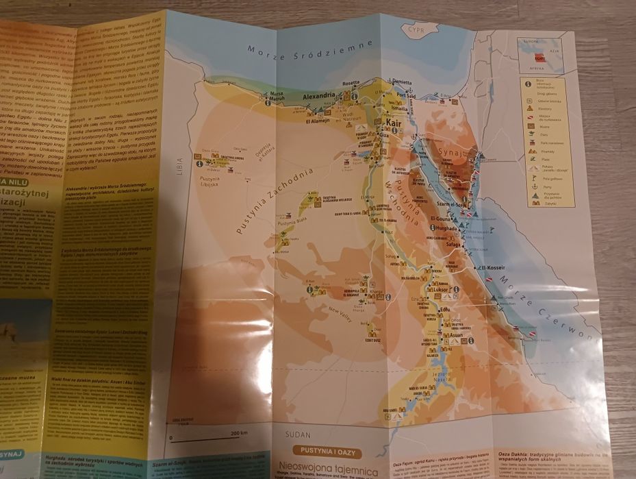 Egipt mapy turystyczne