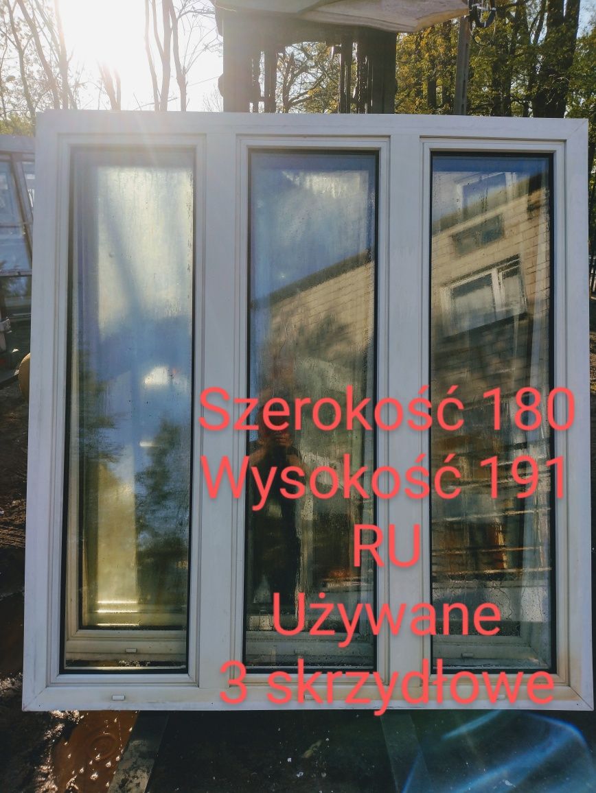 Okna 180x 191 RU Tanio 3 skrzydłowe