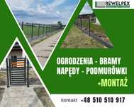 Ogrodzenie panelowe, podmurówka, montaż brama siatka płoty z montażem