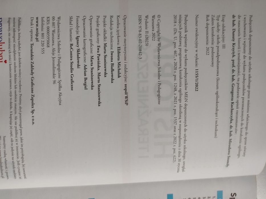 Historia i teraźniejszość 1 WSIP