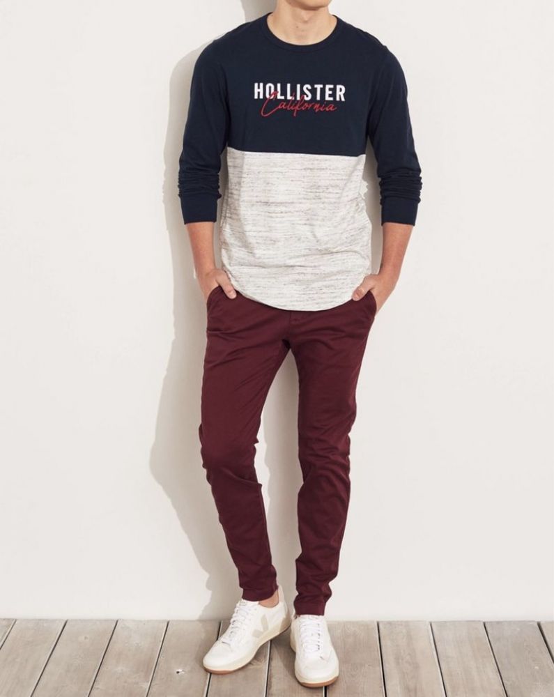 Лонгслив HOLLISTER 100% хлопок