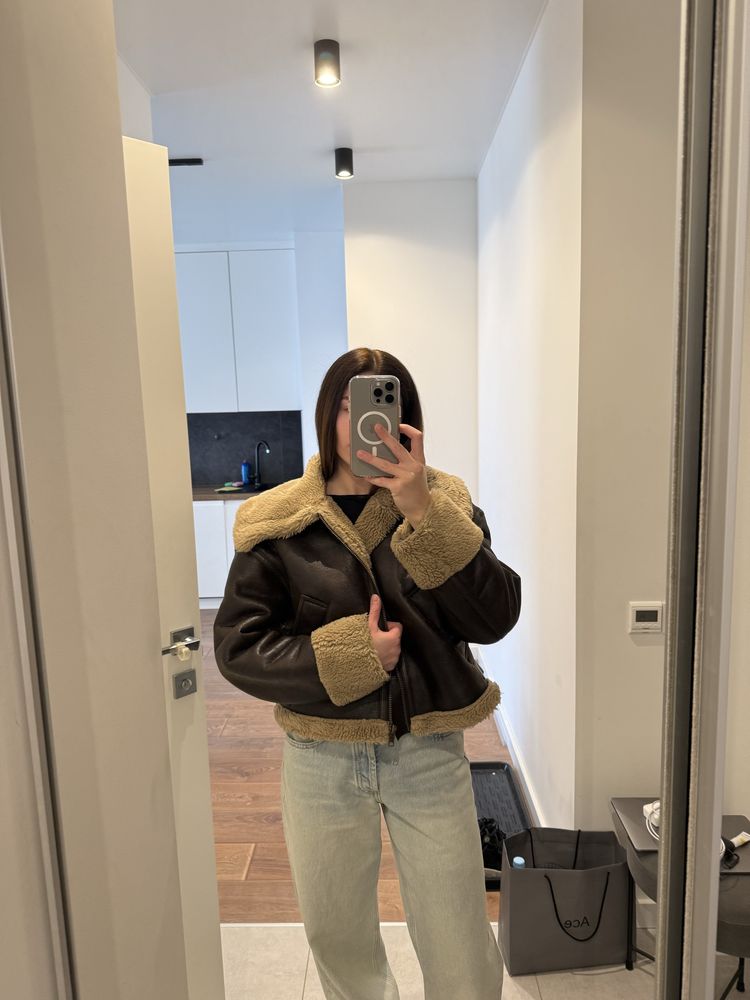 Дублянка коричнева Zara XS