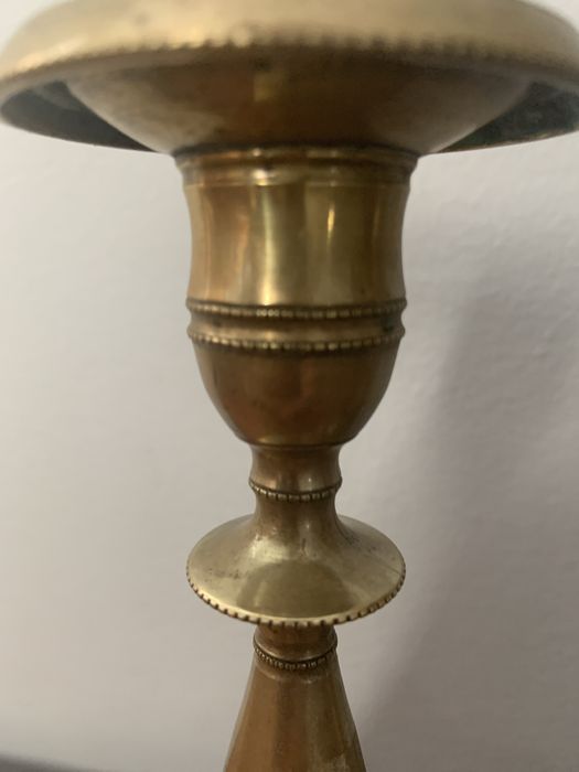 Vintage Castiçais muito antigos latao secXIX