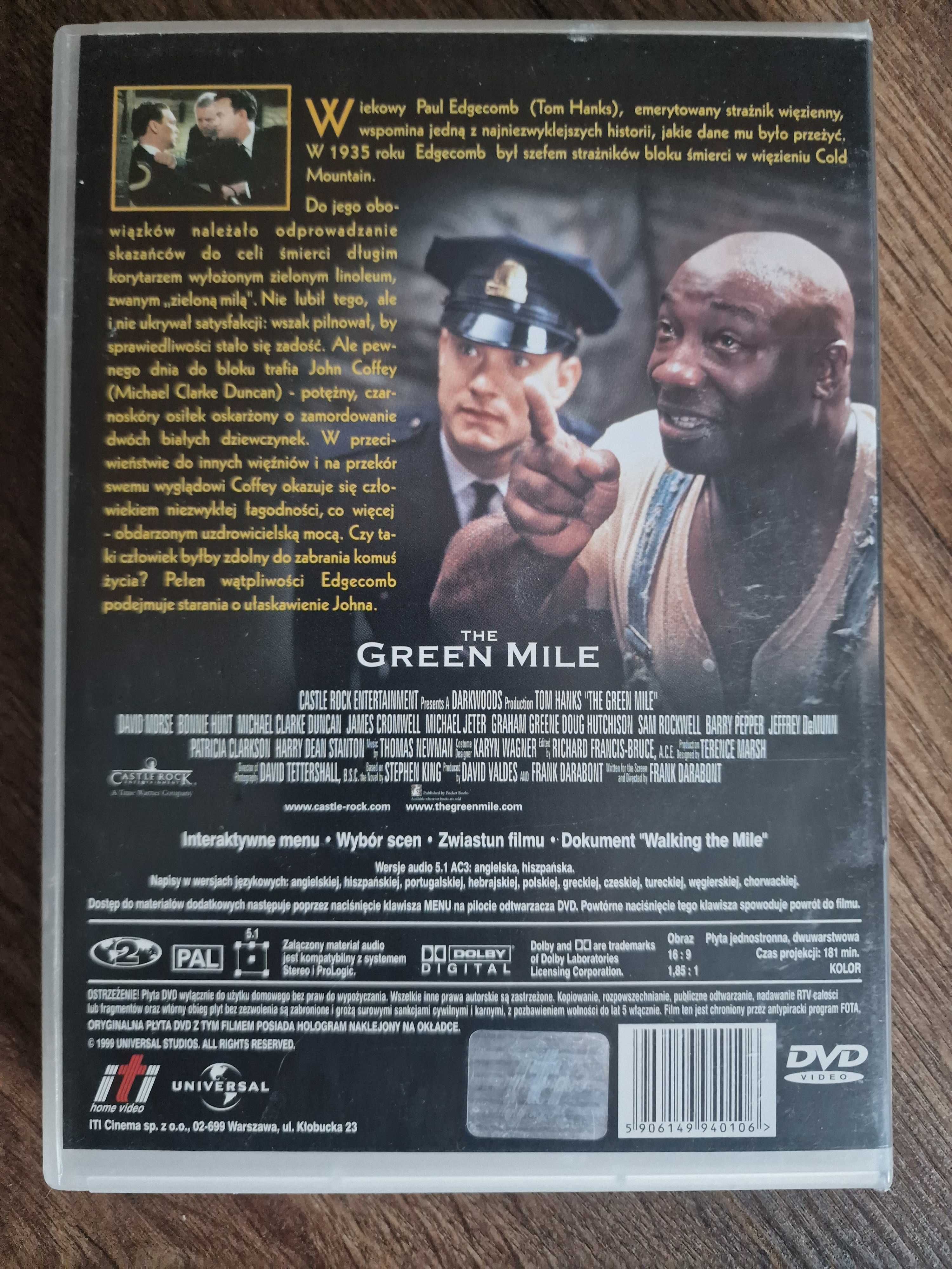 ZIELONA MILA - The Green Mile -Tom Hanks, Sam Rockwell -polskie napisy