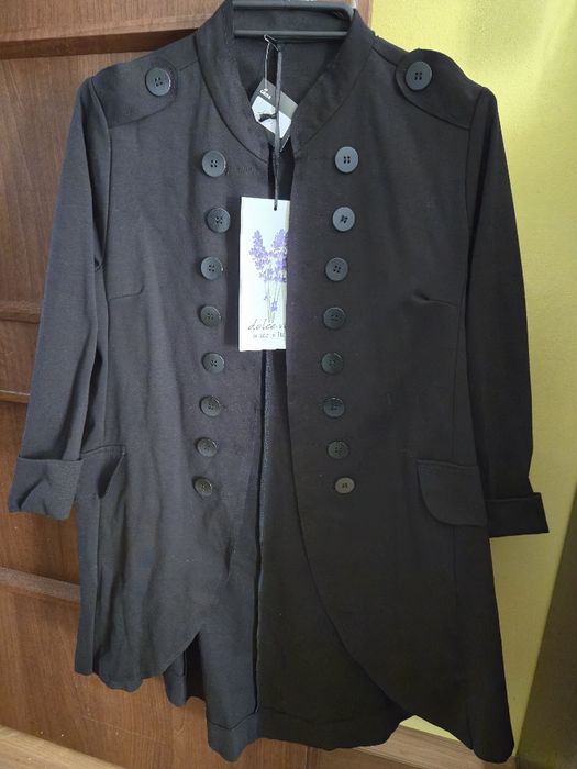 Narzutka czarna elegancka rozm M Nowa żakiet marynarka