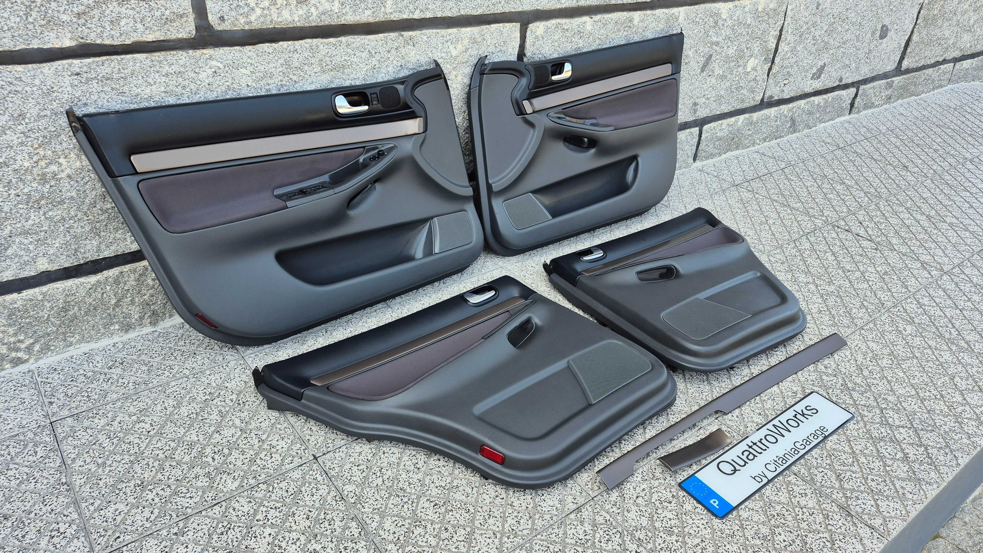 AUDI A4 B5(8D)-Quartelas Das Portas ESTOFADAS NOVAS + conjunto frisos