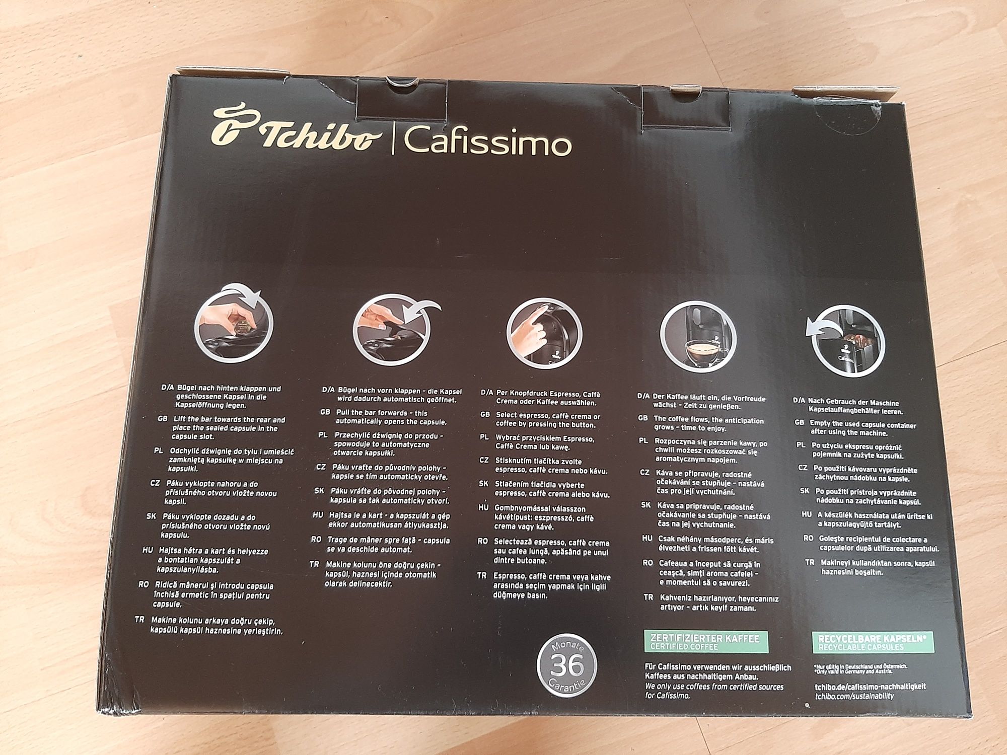 Ekspres Tchibo Cafissimo Pure Czarny Kapsułkowy