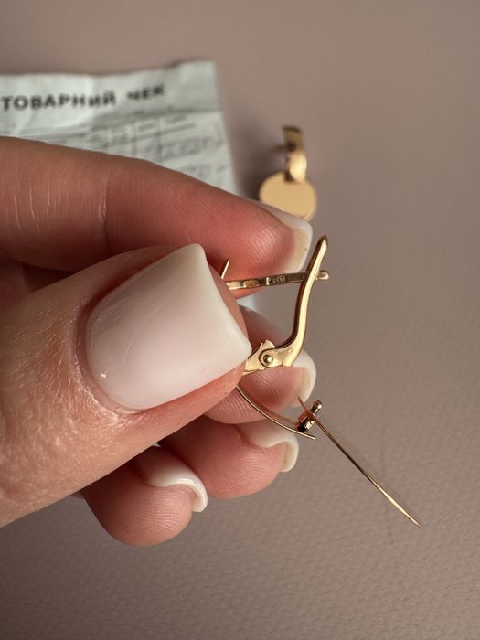 Золоті сережки 585 проба