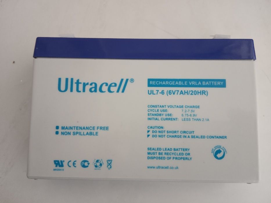 Baterias 6v - 7 AH veículos eletricos novas Ultracell