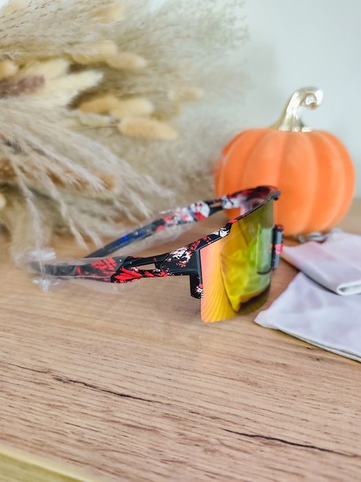 Okulary przeciwsłoneczne sportowe UV400 z lustrzaną soczewką