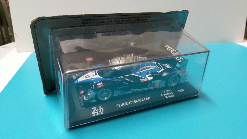 Peugeot 908 HDi FAP #9: Vencedor 24h Le Mans 2009 - Miniatura esc 1/43