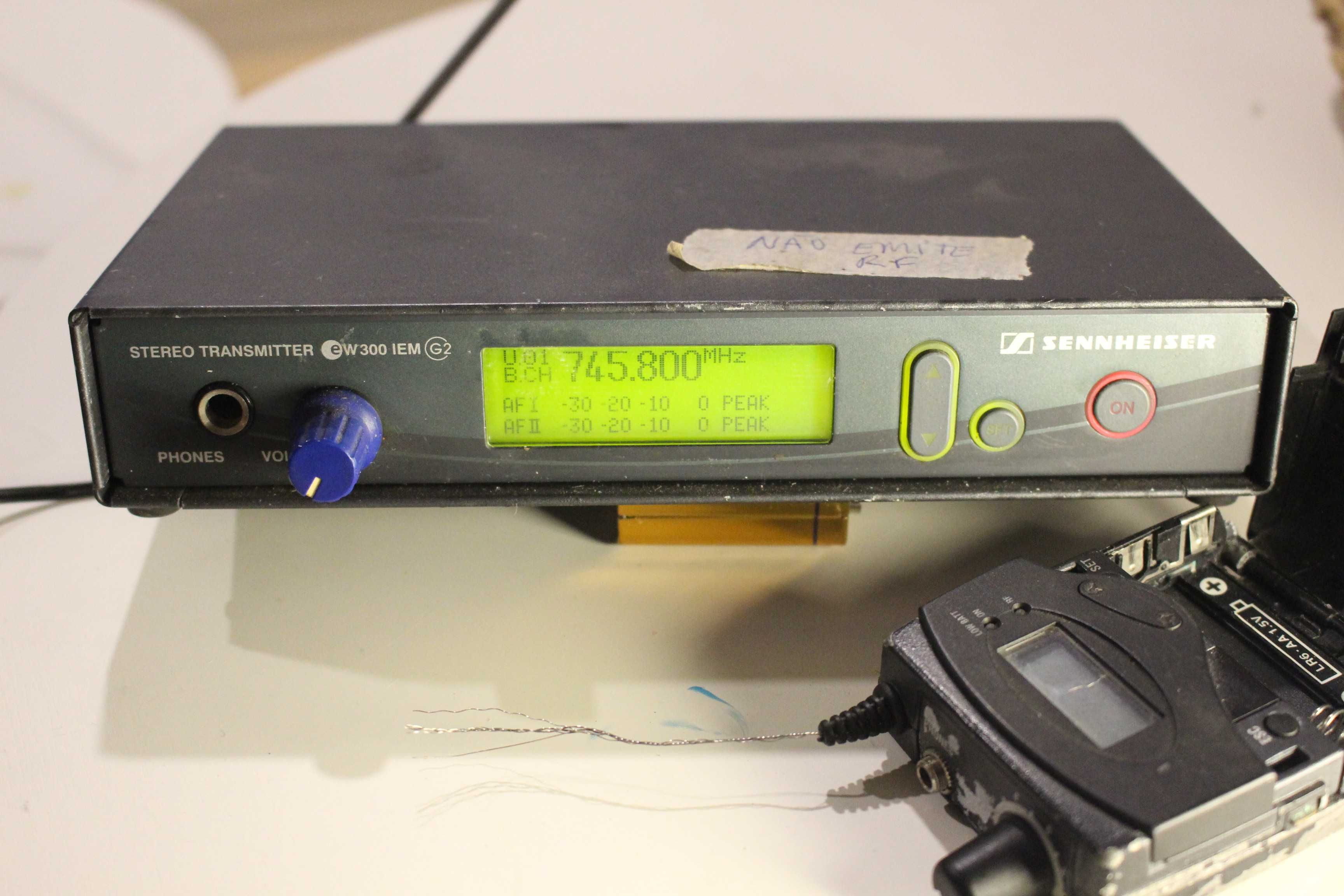 sennheiser emissores/ recetores para peças