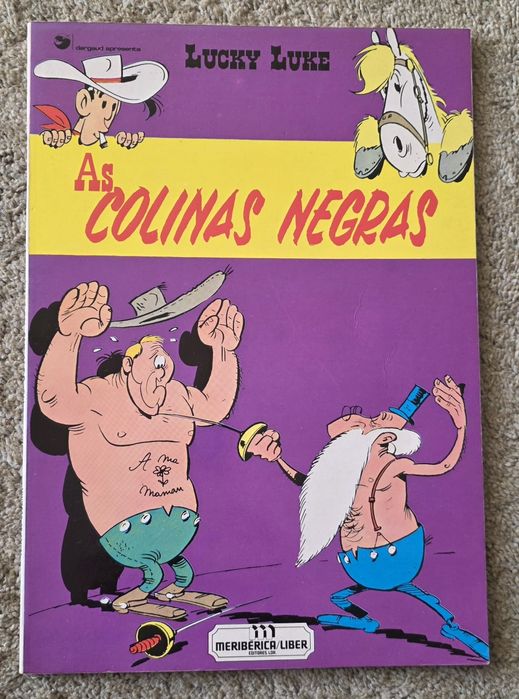 Livro de Banda Desenhada Lucky Luke AS COLINAS NEGRAS